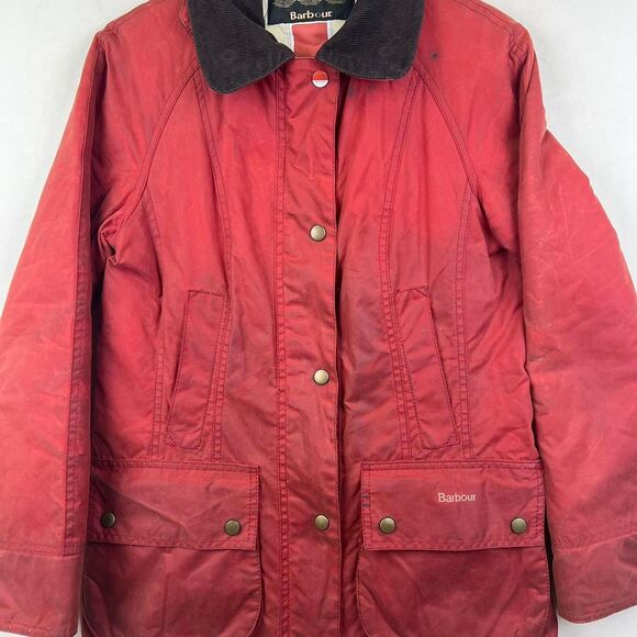 Women’s Barbour Pantone Wax Jacket Size 4 - Picture 3 of 8